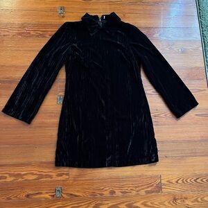 90s Mod style Crushed Velvet Dress